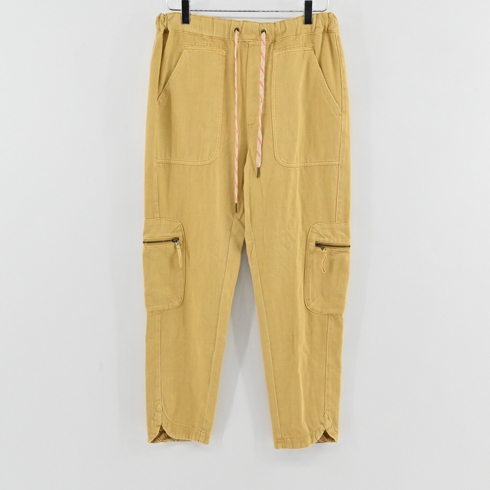 Anthropologie Pilcro The Cottage Cargo Pants Womens Size S Yellow Utility Jogger